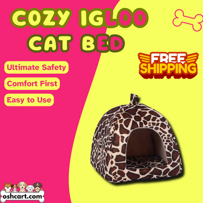 OshCart™ Cozy Igloo Pet Bed