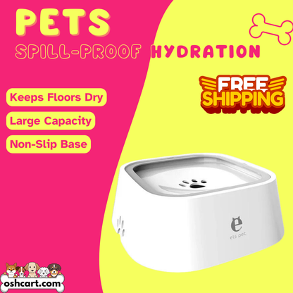 Oshcart™ Anti-Splash Pet Waterer - Spill-Proof Hydration