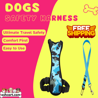 Oshcart™ Adjustable Safety Harness for Pet Travel