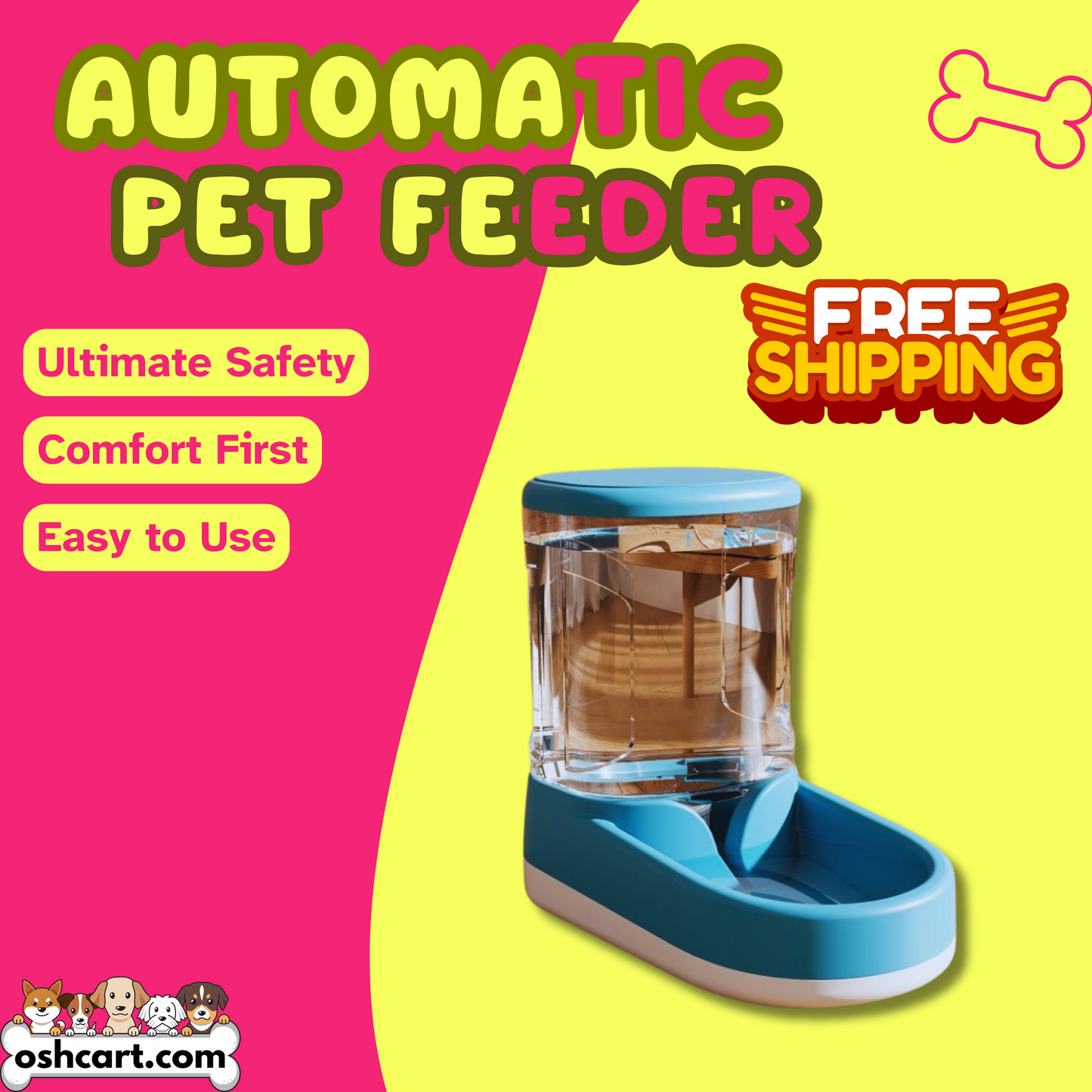 OshCart™ Automatic Pet Feeder