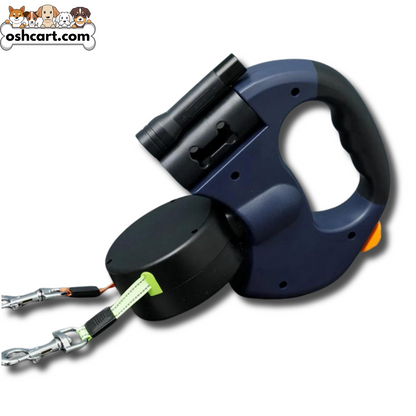 OshCart™ Retractable Dual Dog Leash