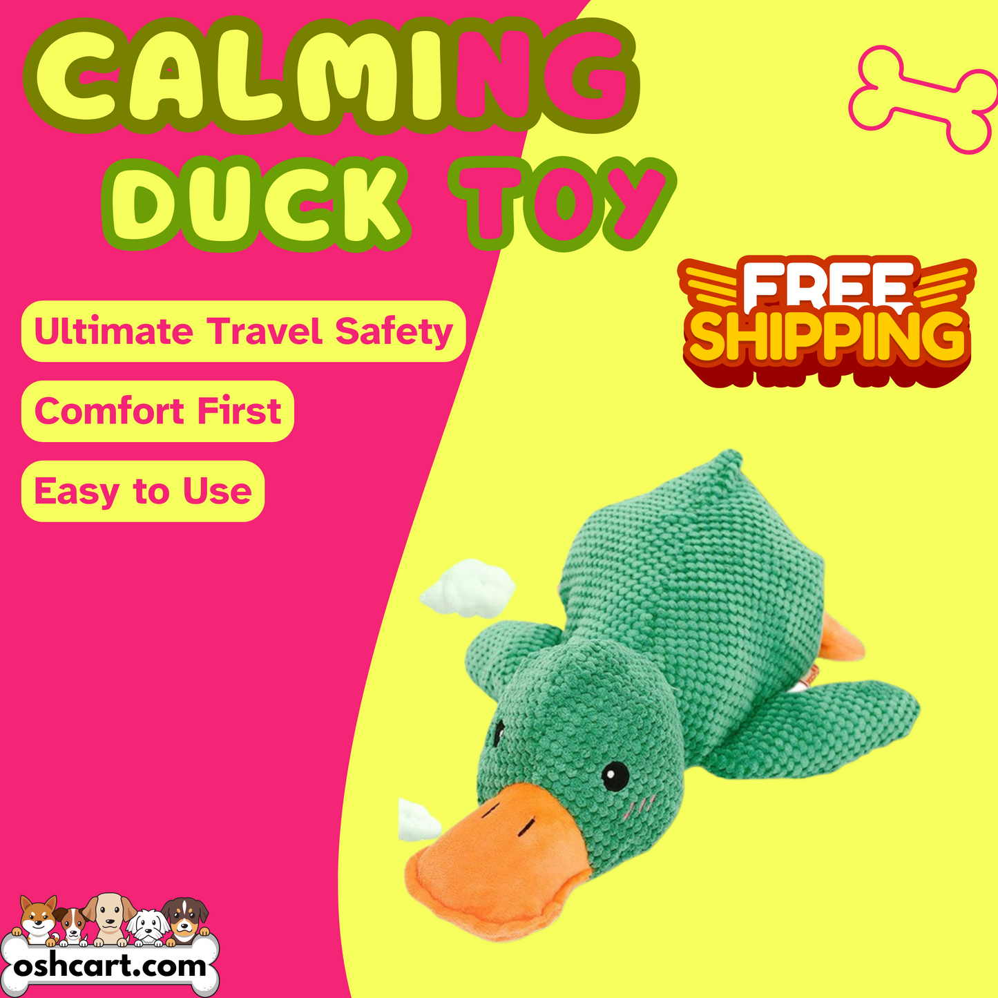 OshCart™ Calming Plush Duck