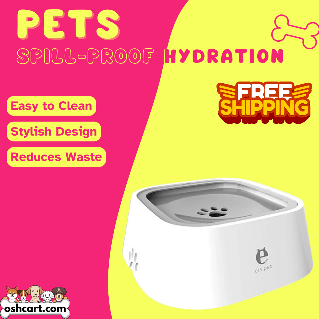 Oshcart™ Anti-Splash Pet Waterer - Spill-Proof Hydration