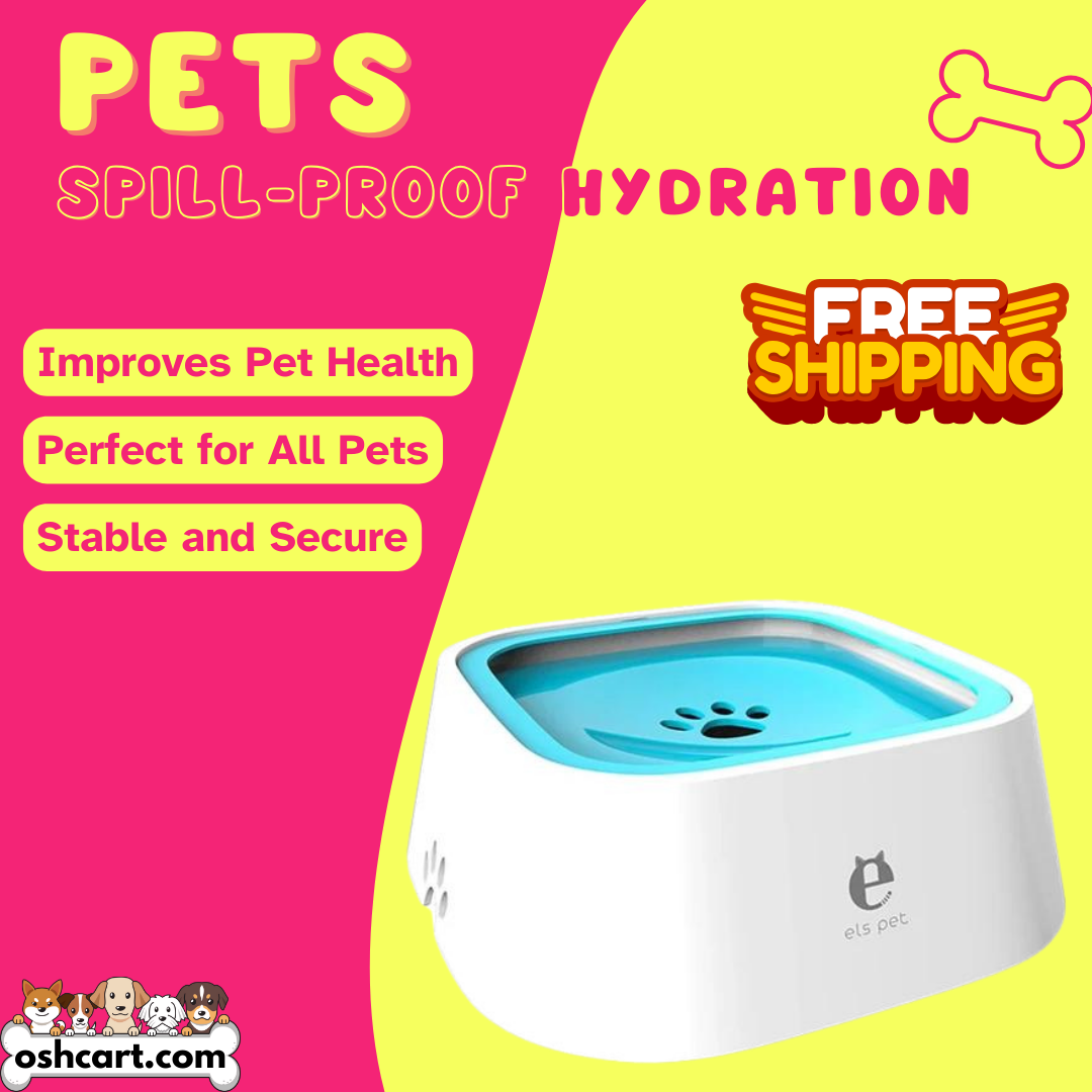 Oshcart™ Anti-Splash Pet Waterer - Spill-Proof Hydration