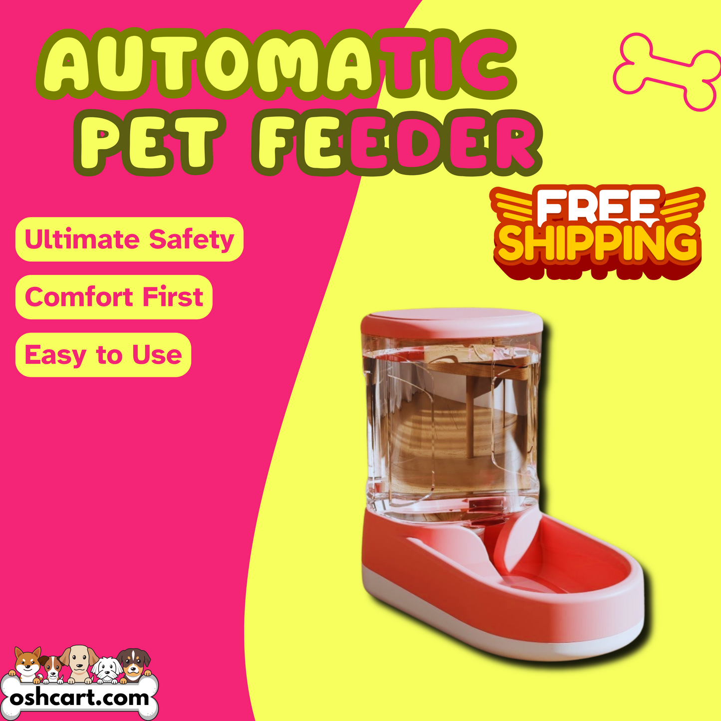 OshCart™ Automatic Pet Feeder