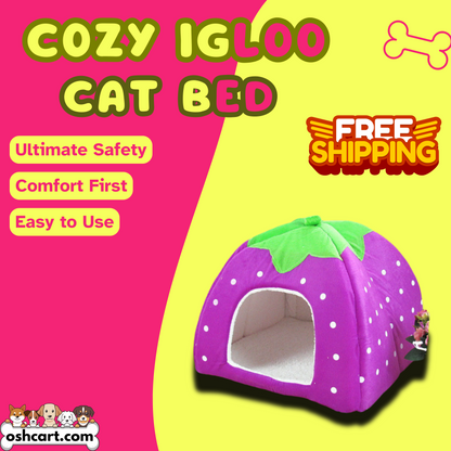 OshCart™ Cozy Igloo Pet Bed