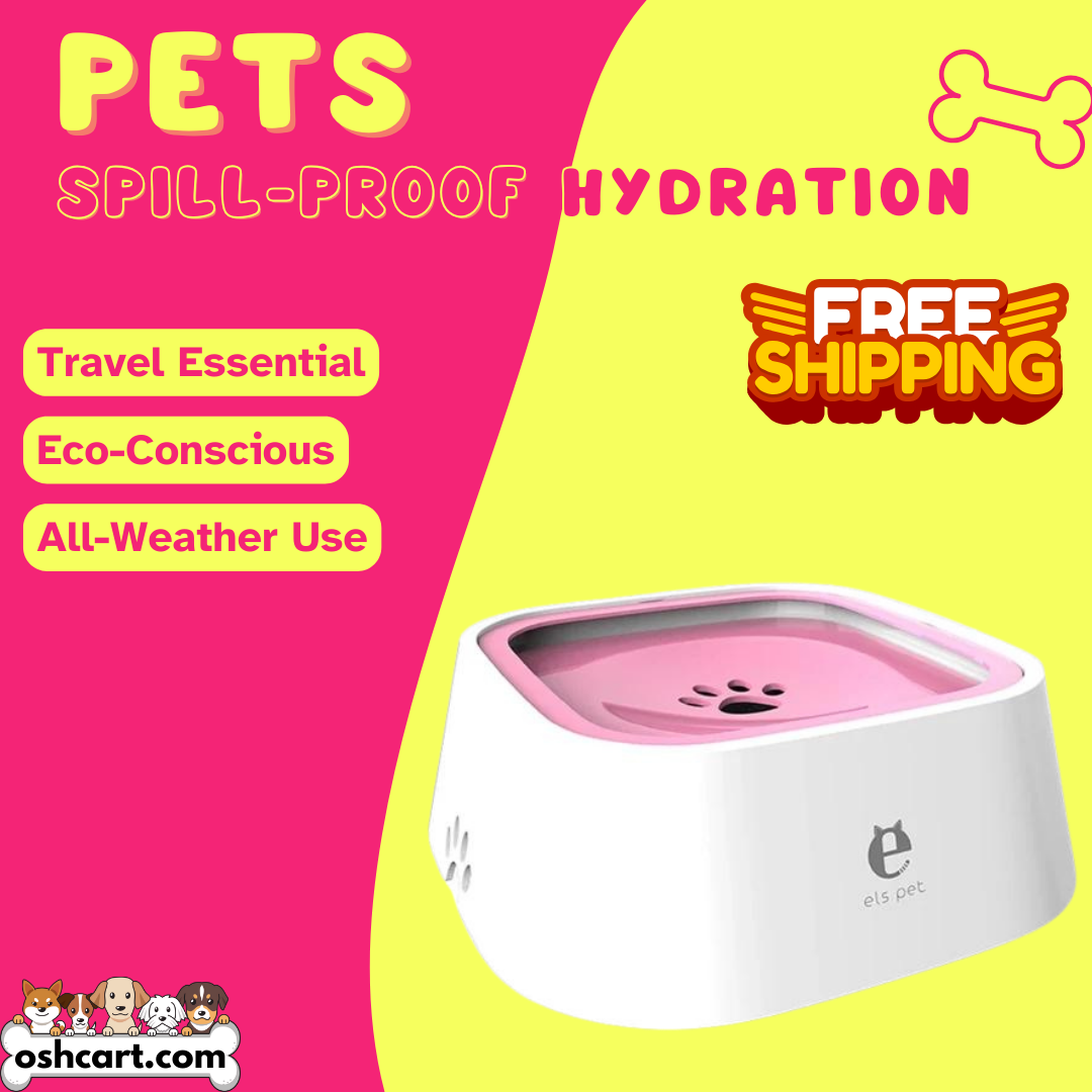 Oshcart™ Anti-Splash Pet Waterer - Spill-Proof Hydration