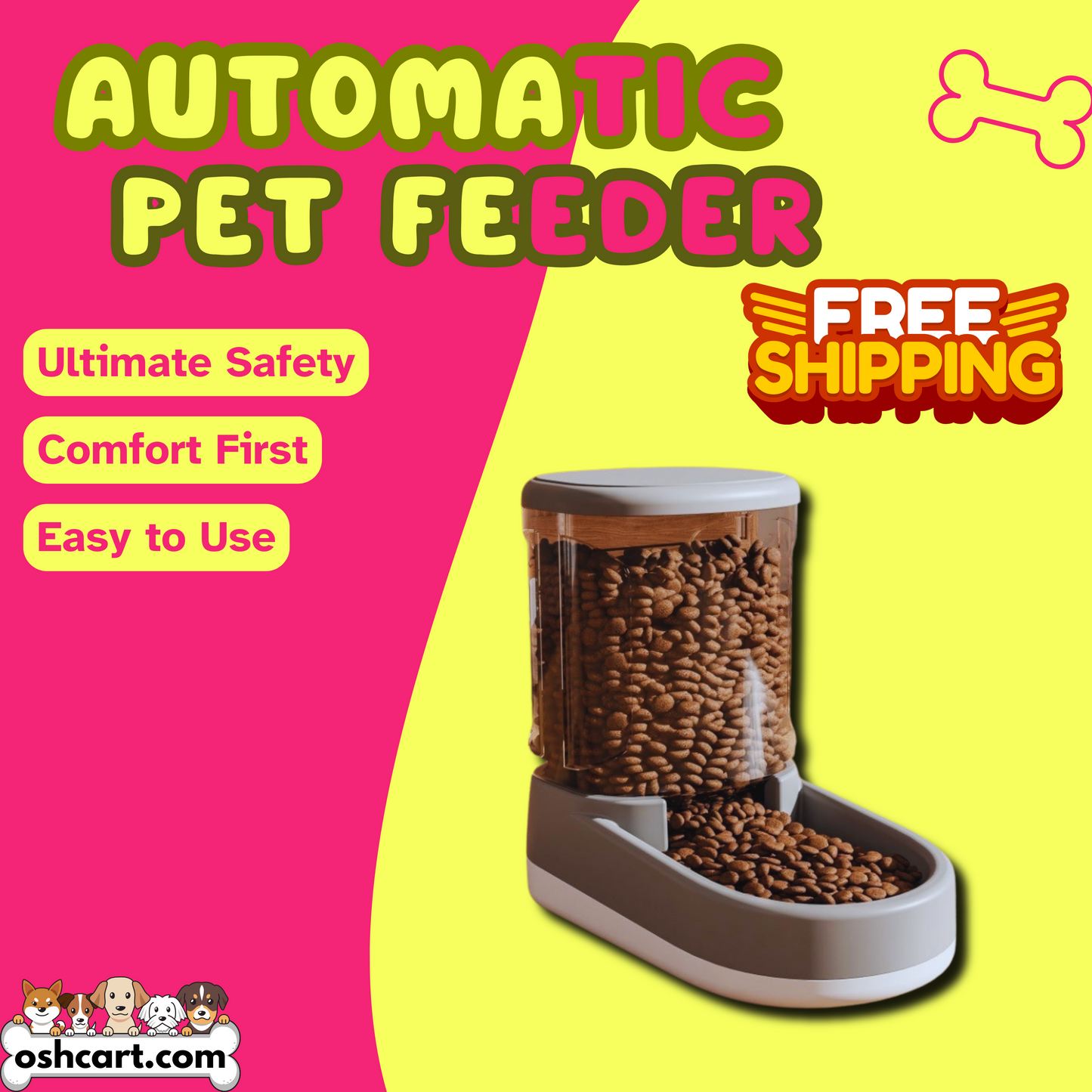 OshCart™ Automatic Pet Feeder