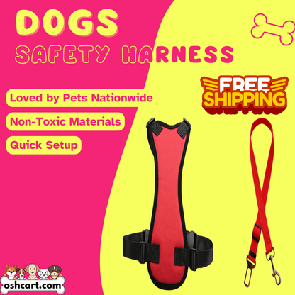 Oshcart™ Adjustable Safety Harness for Pet Travel