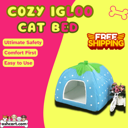 OshCart™ Cozy Igloo Pet Bed