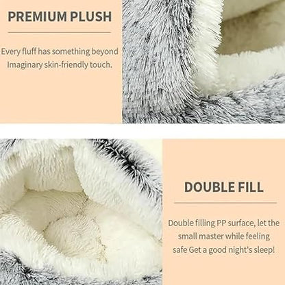 OshCart™ CozyNook Fluffy Pet Bed