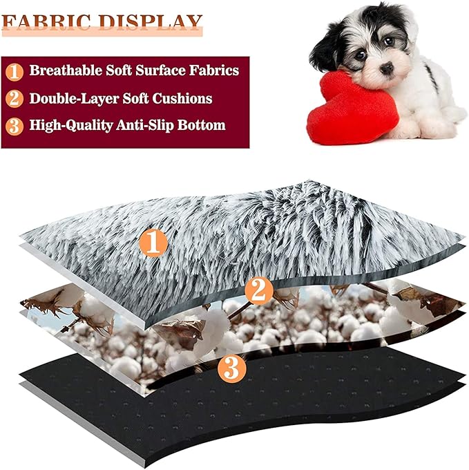 OshCart™ CozyNook Fluffy Pet Bed