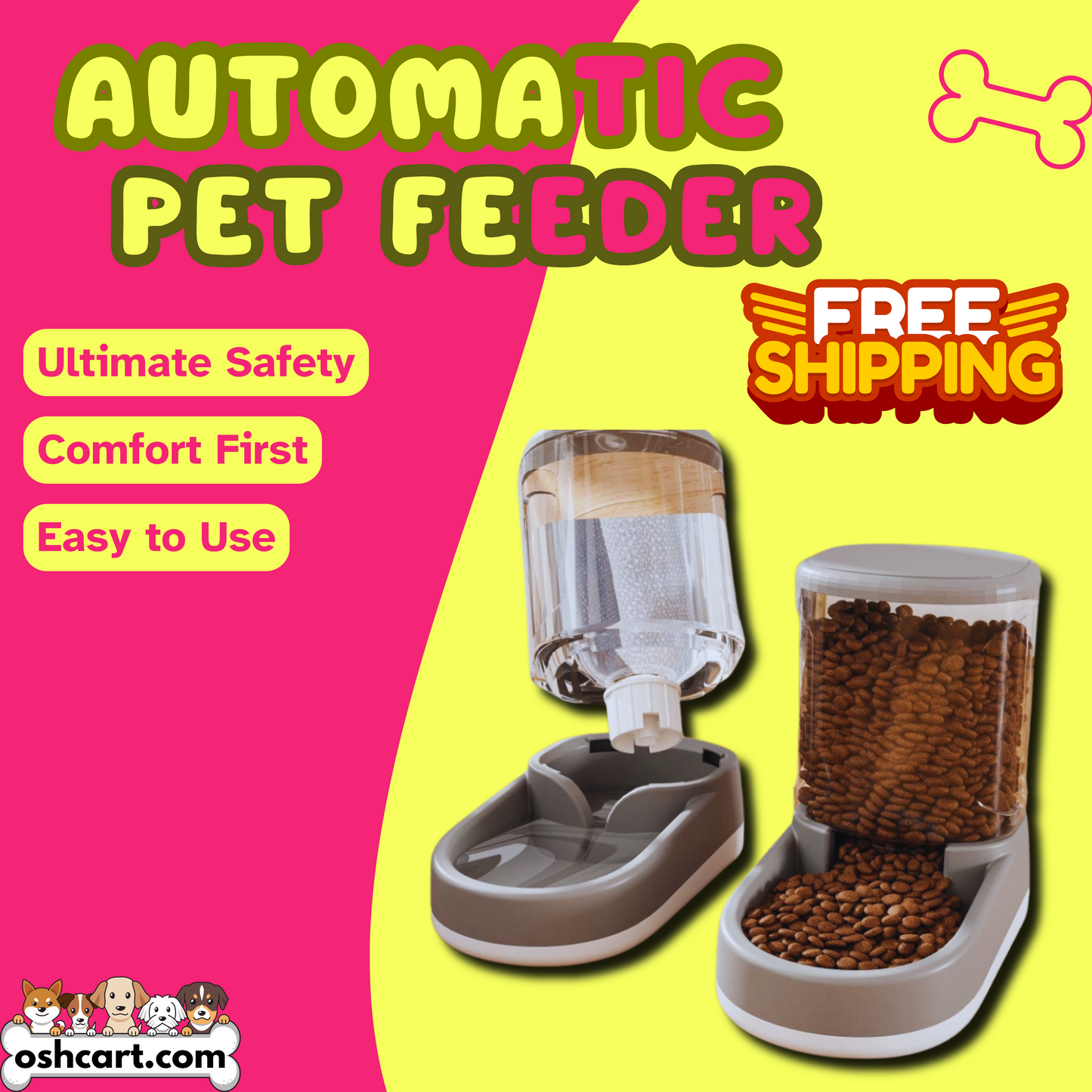 OshCart™ Automatic Pet Feeder