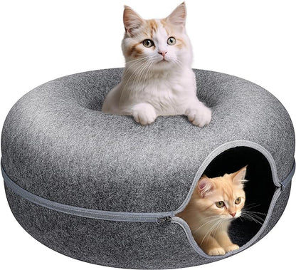 Oshcart™ Plush Haven Donut Cat Bed - OshCart