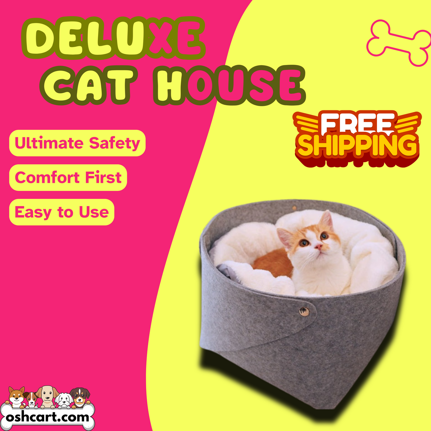 OshCart™ Deluxe Cat House