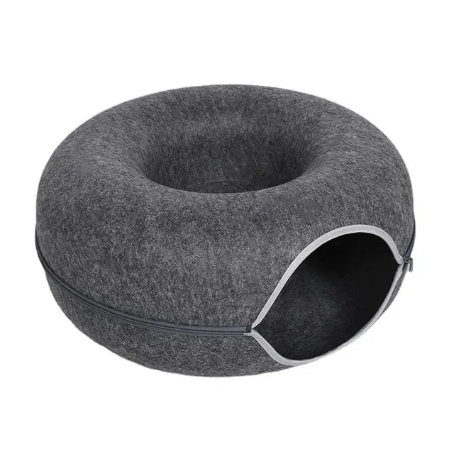 Oshcart™ Plush Haven Donut Cat Bed - OshCart