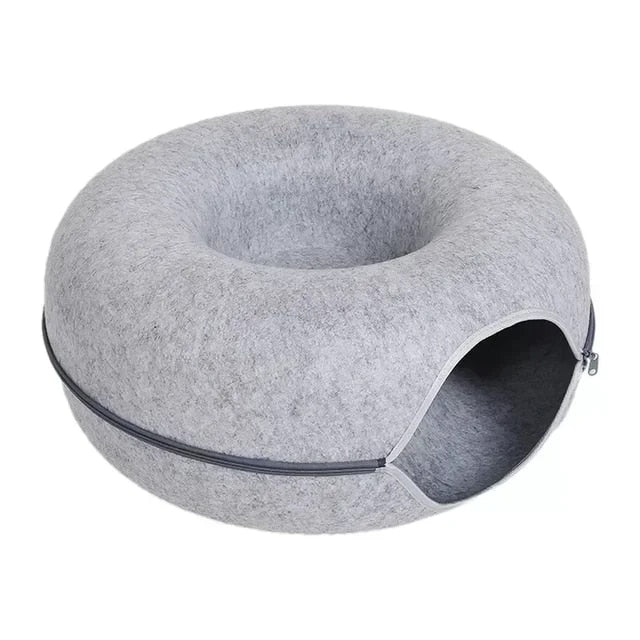 Oshcart™ Plush Haven Donut Cat Bed - OshCart