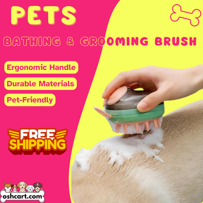 Oshcart™ 2-in-1 Pet Bathing & Grooming Brush