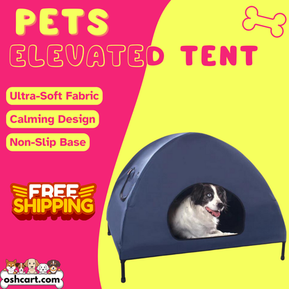 Oshcart™ Elevated Pet Tent - Ultimate Comfort & Security