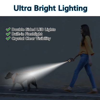 Oshcart™ LED Retractable Dog Leash - Ultimate Nighttime Safety