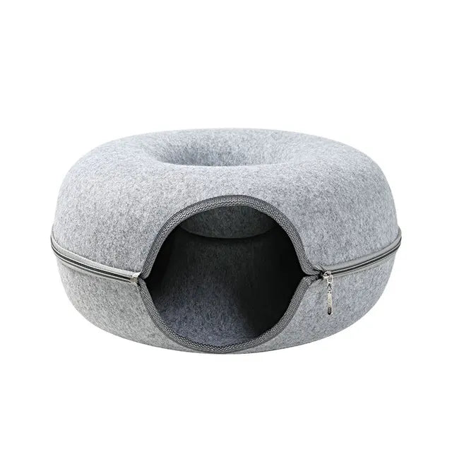 Oshcart™ Donut Cave Bed - Cozy Hideaway for Pets