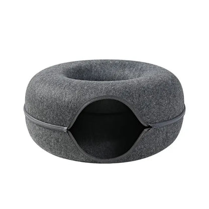 Oshcart™ Donut Cave Bed - Cozy Hideaway for Pets