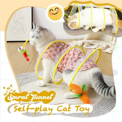 Oshcart™ Spiral Joy Cat Tunnel