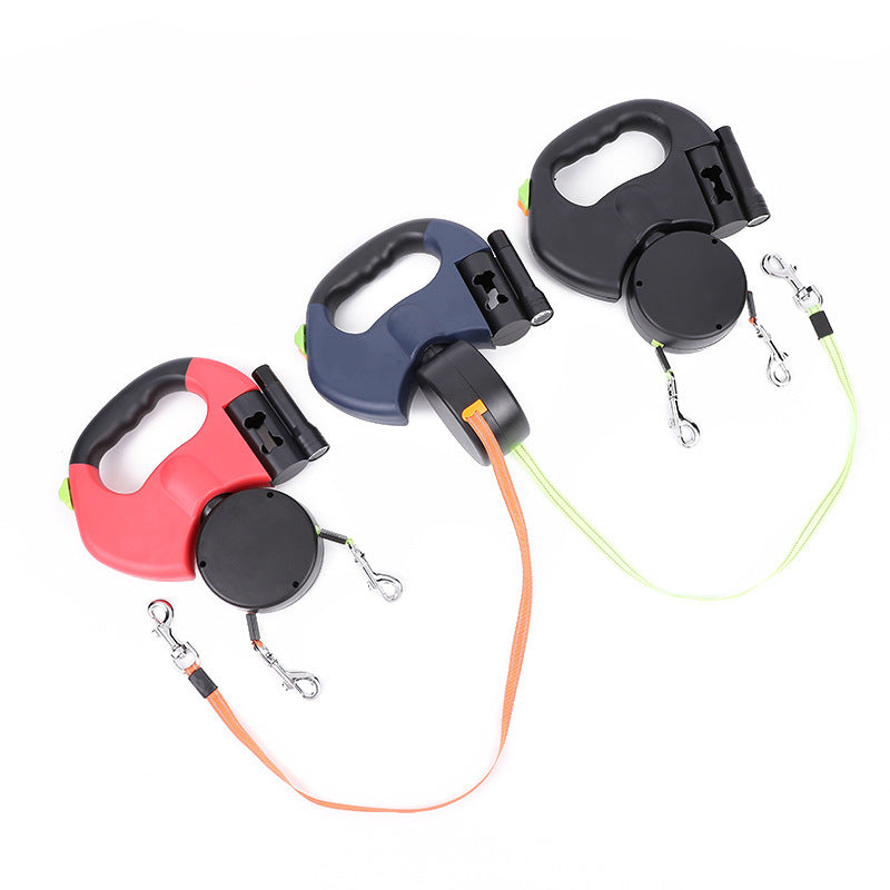 OshCart™ Retractable Dual Dog Leash