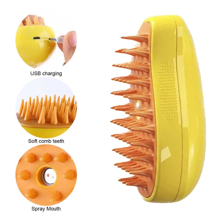 Oshcart™ Steam Pet Brush - Ultimate Grooming & Cleaning Tool