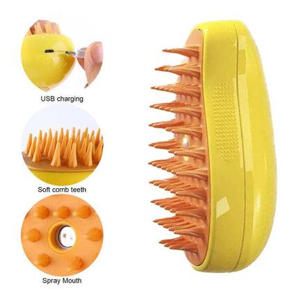 Oshcart™ Steam Pet Brush - Ultimate Grooming & Cleaning Tool