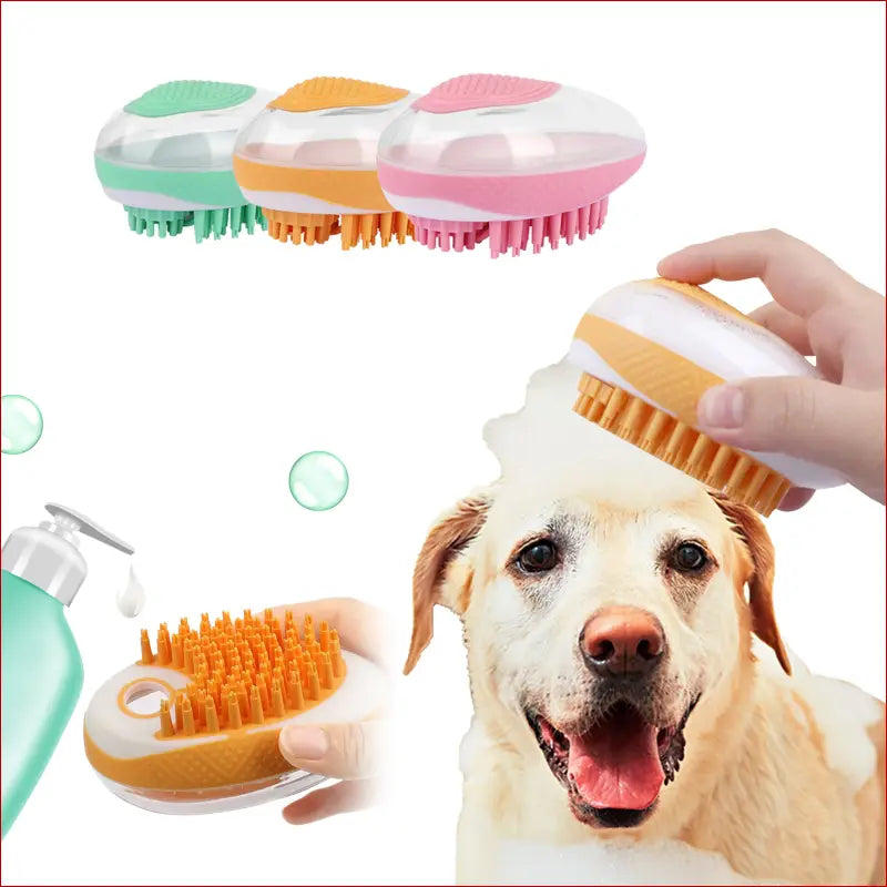 Oshcart™ Pet Massage Brush with Revolutionize Grooming